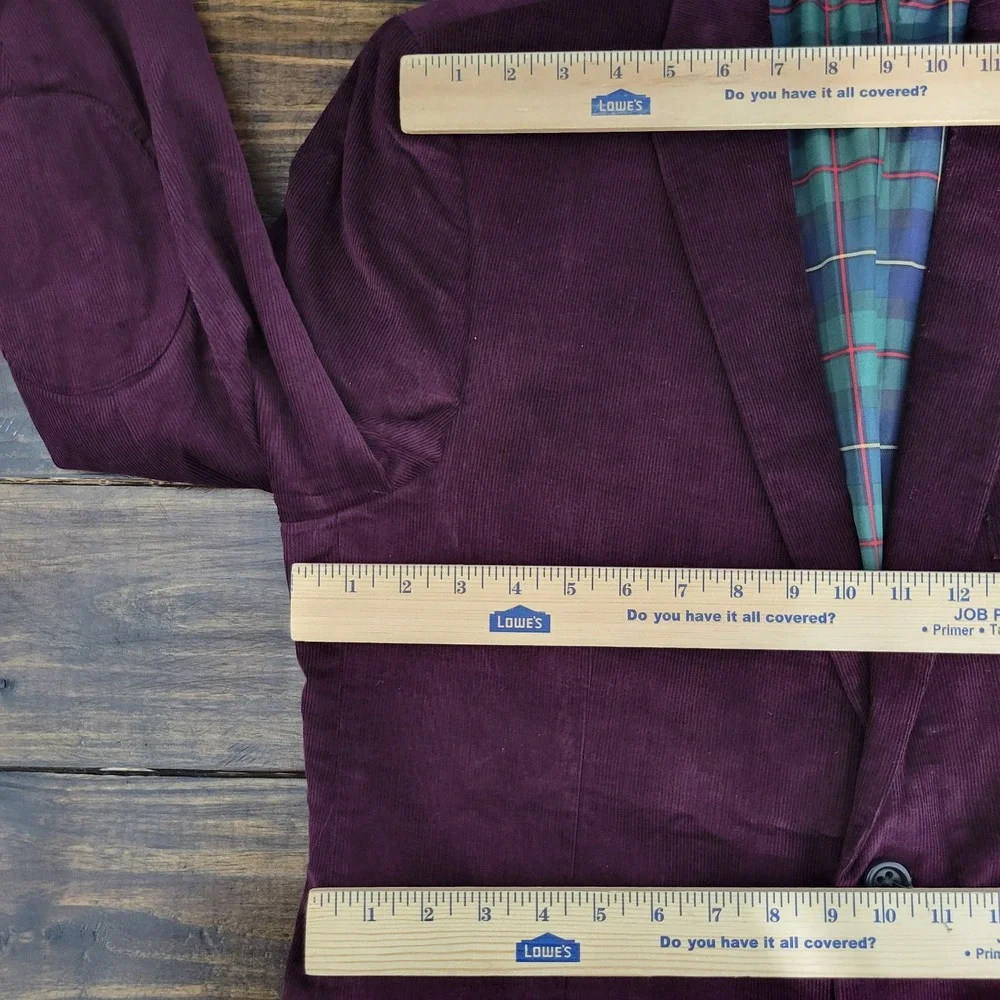 U.S POLO ASSN Men's Sport Coat Blazer‎ Two Button Burgundy Corudory 44R